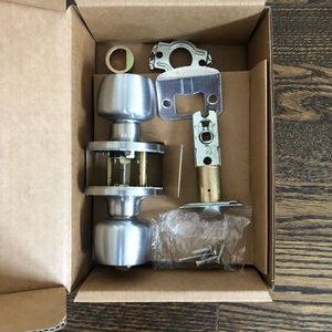 Door Knob Satin Nickel Finish Passage for Halls & Closets & Common Rooms